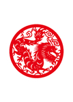 龙剪纸