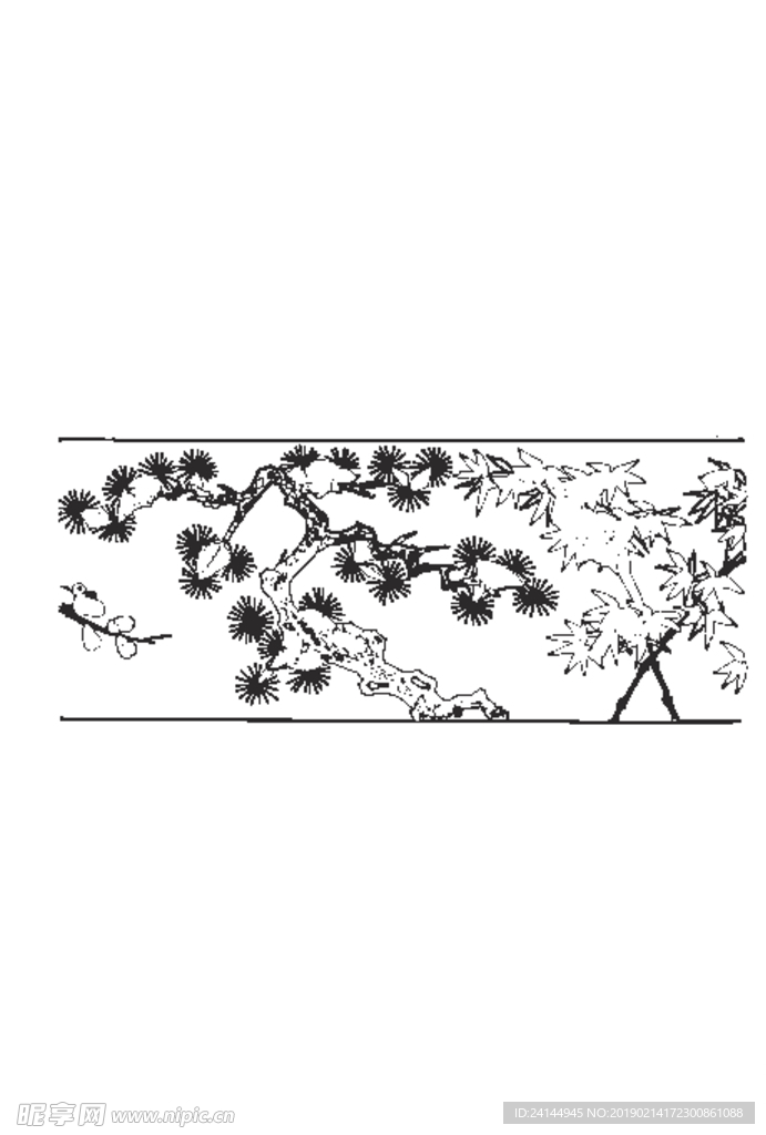 花 花元素  水墨花  古风花