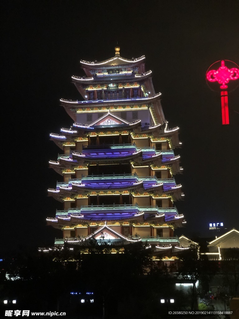 惠州水东街合江楼夜景