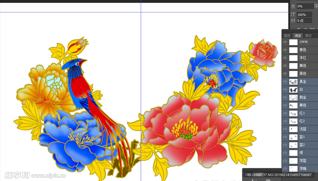 花鸟花纸