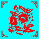 花卉剪纸
