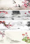 不分层中国古典画作