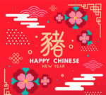 猪年贺卡素材