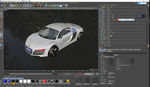 C4D 奥迪R8模型