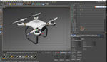 C4D无人机模型