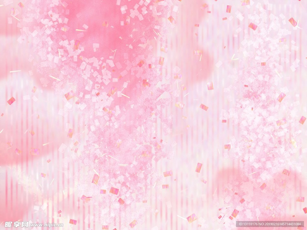 樱花粉色背景水彩图片