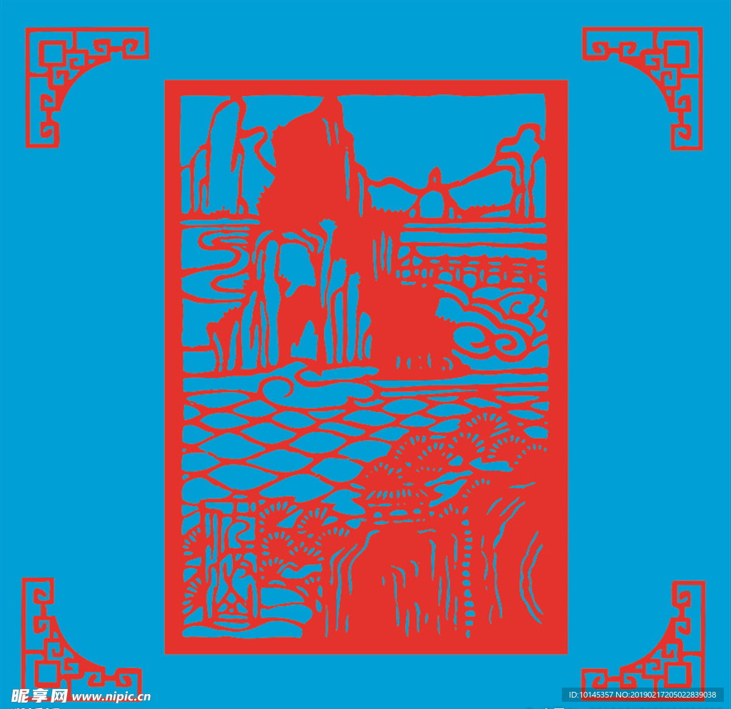 风景剪纸