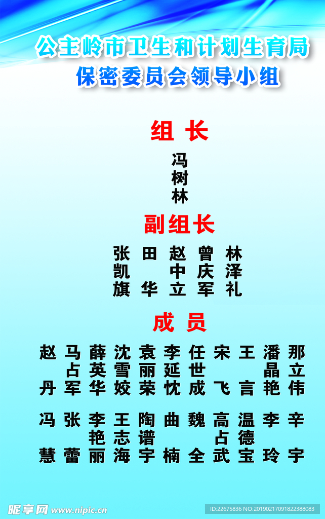 卫生局保密制度展板