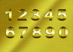 金色数字
