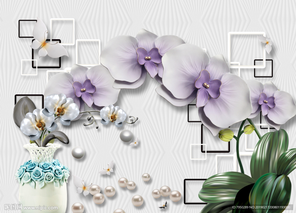 现代简约时尚浮雕背景墙