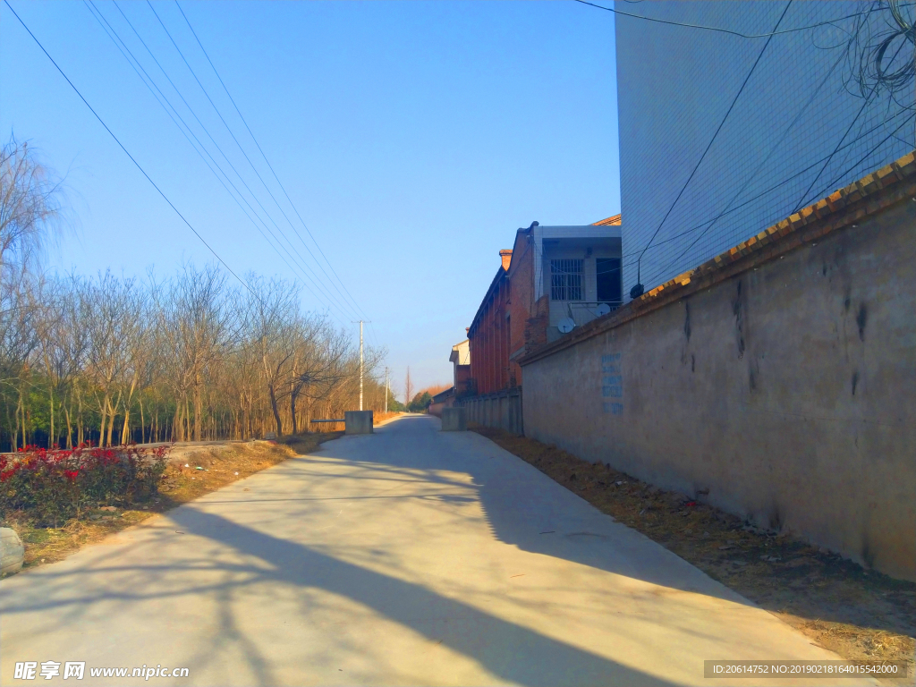 美丽的乡村道路风景