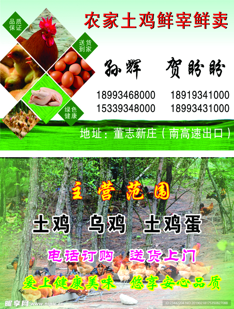 土鸡名片