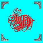 兔子剪纸