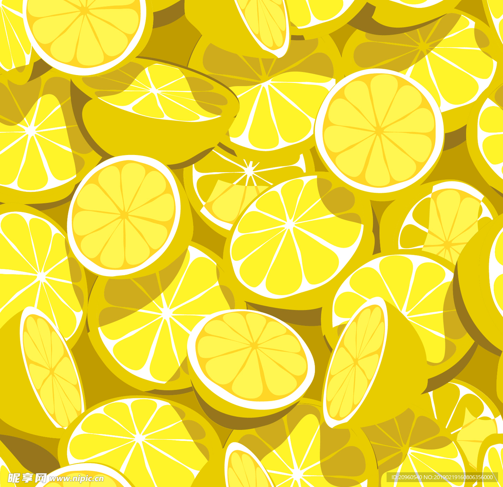 柠檬图案平铺