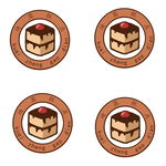 奶茶蛋糕店logo素材
