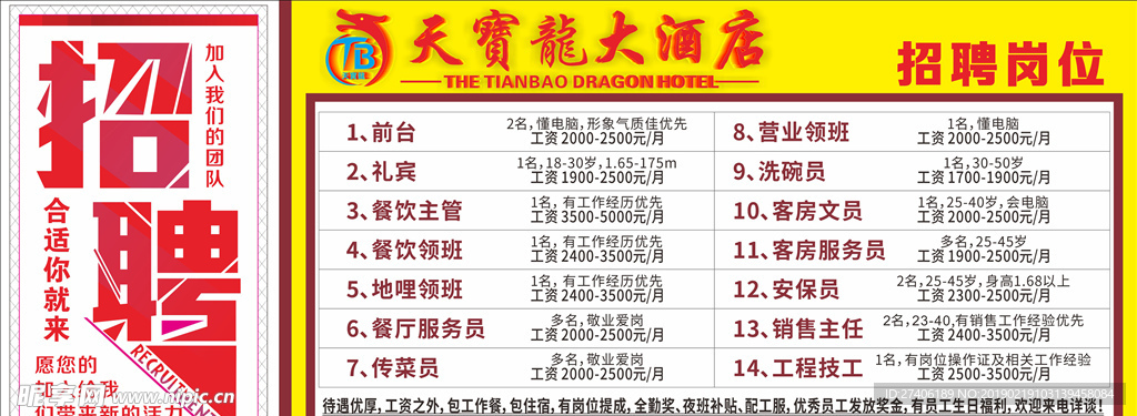 酒店招聘广告