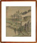 杨晋仿古山水十二开01
