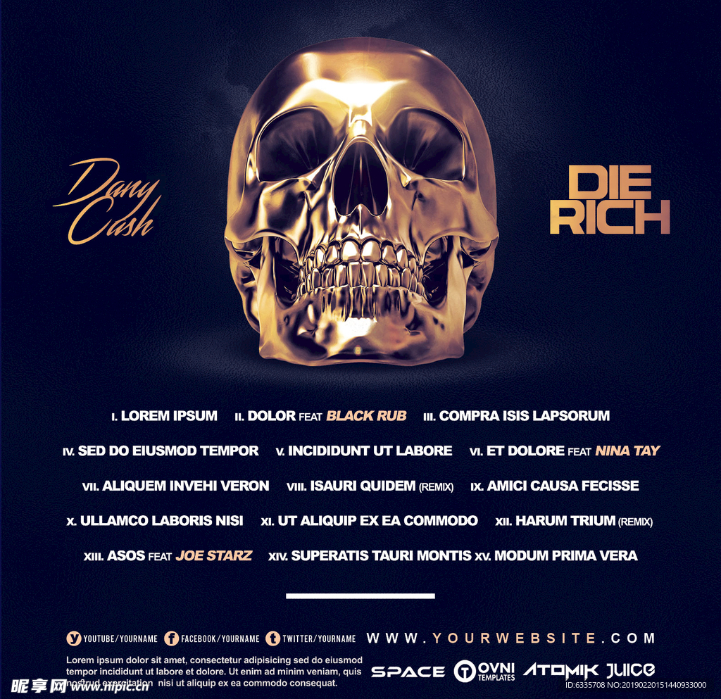 封面海报DIE RICH