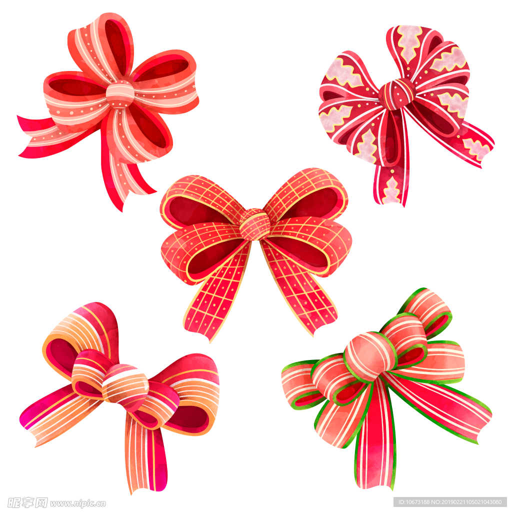 卡通蝴蝶结图片