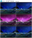 唯美草地夜空星空 舞台背景视频