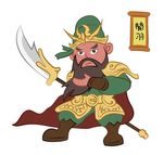 卡通关羽