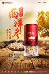 西洋参人参中草药创意宣传促销海