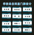 平面型材科室牌设计之一