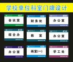 平面型材科室牌设计之二