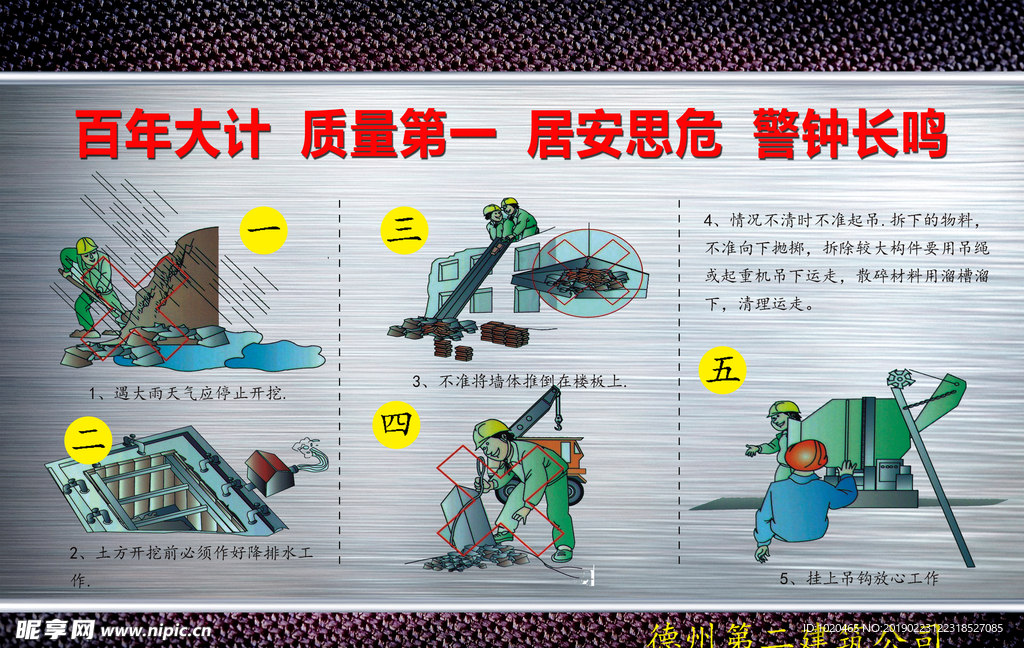工地安全挂图