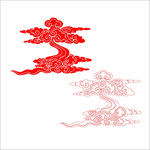 一朵祥云 祥云底纹 祥云边框