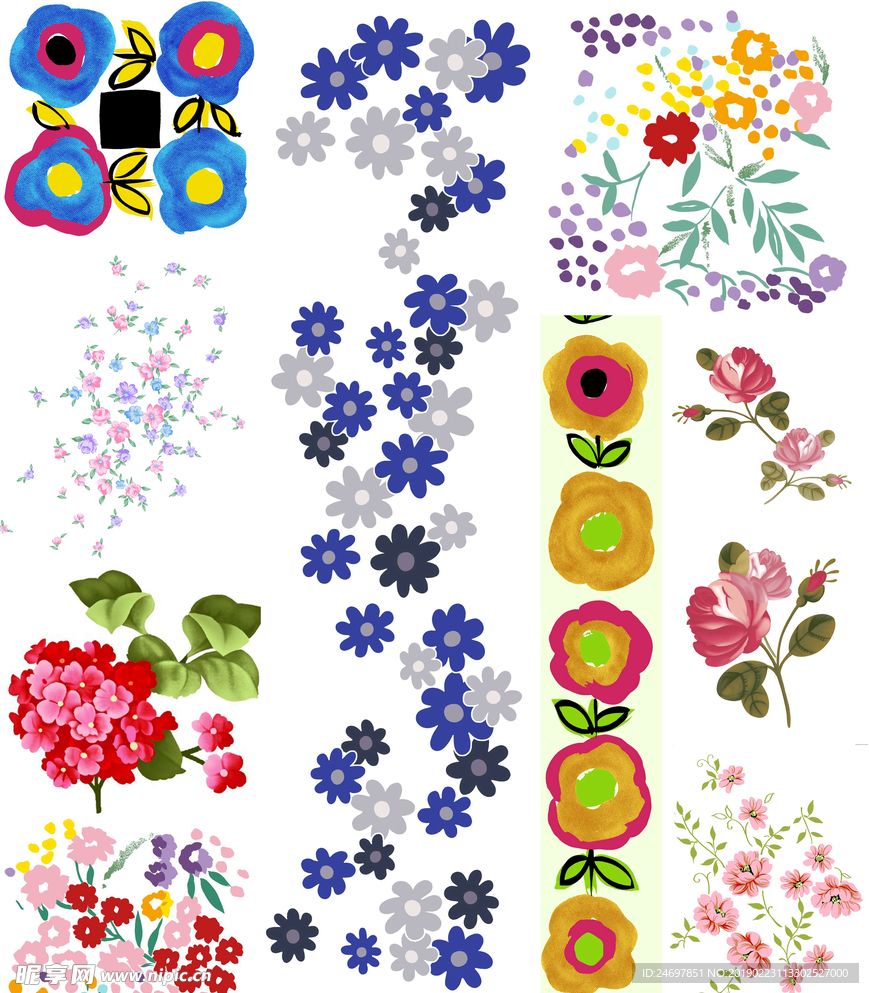 花朵底纹