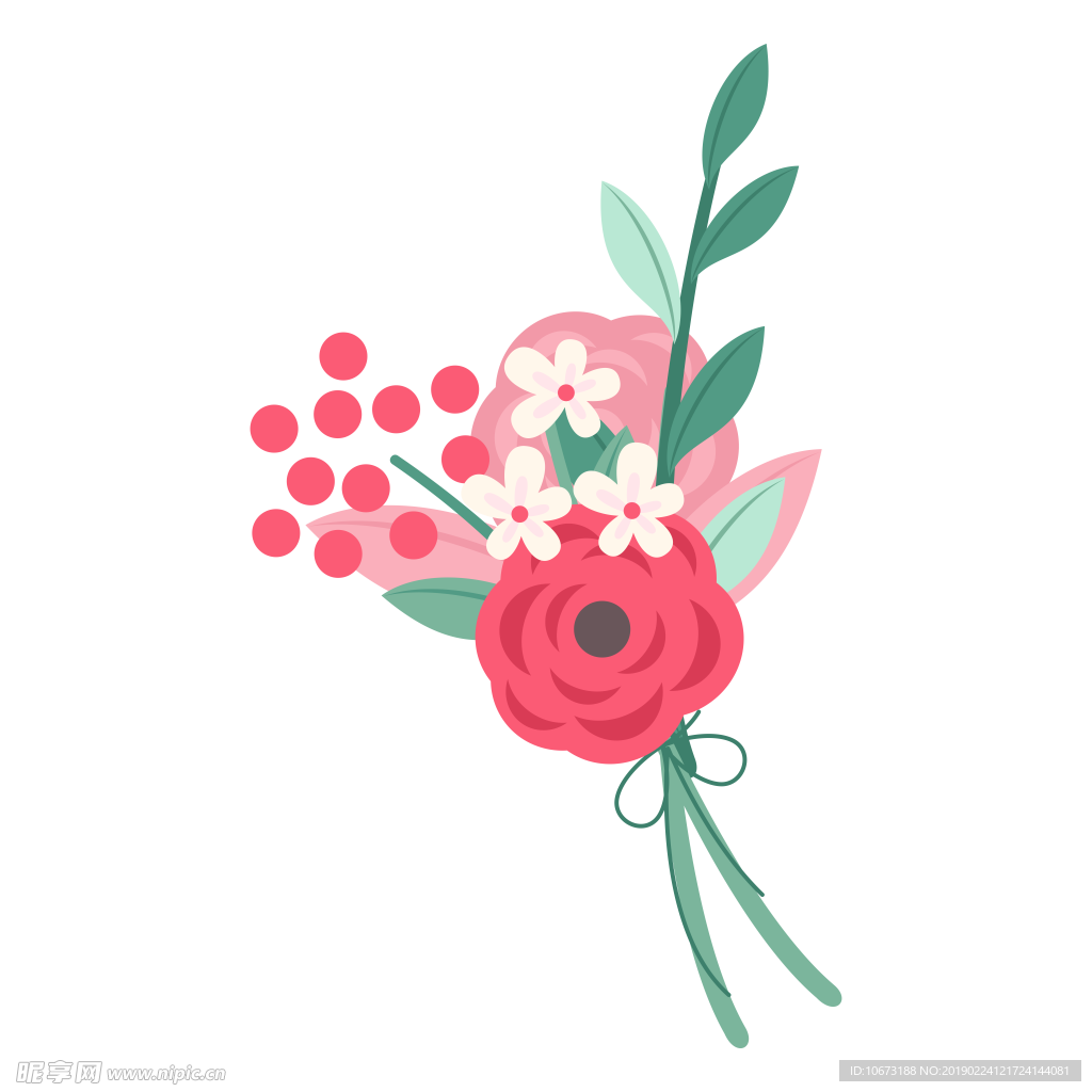 卡通花束图片