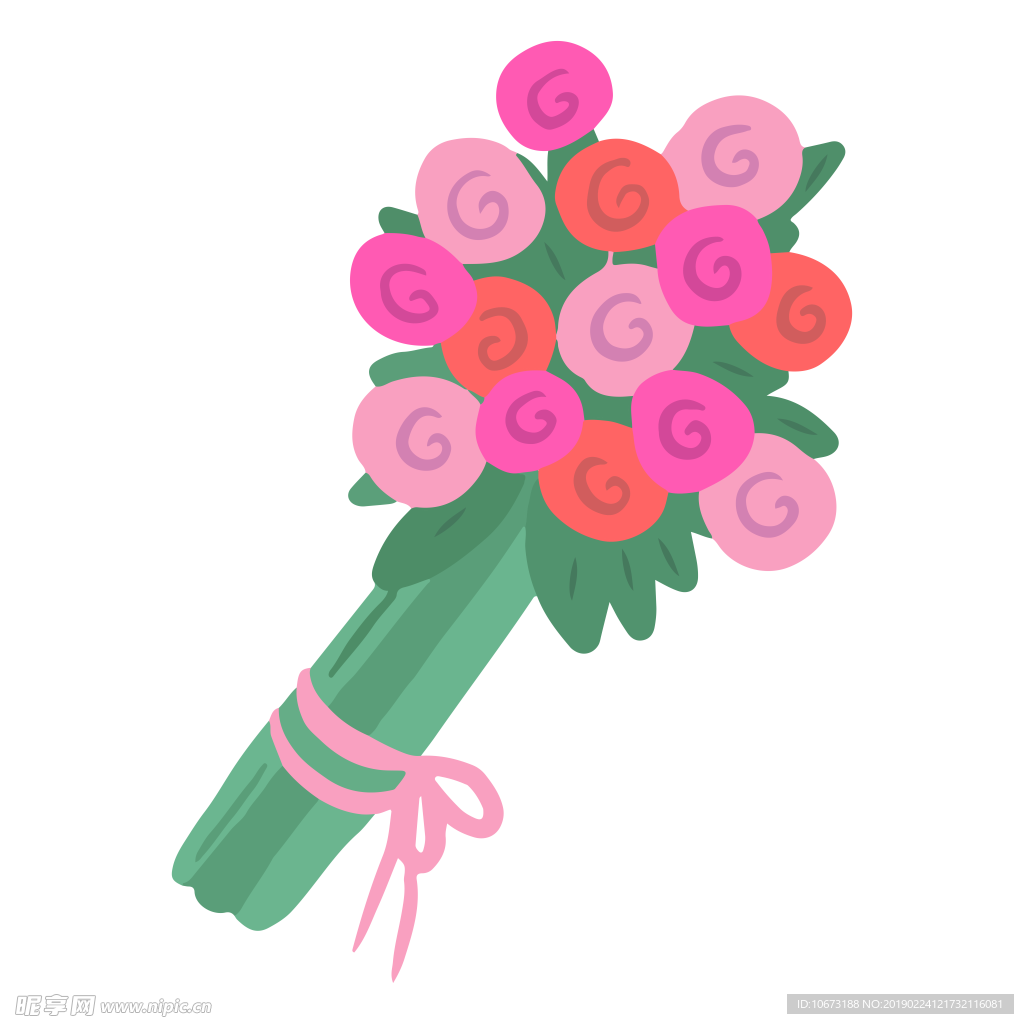 卡通花束图片