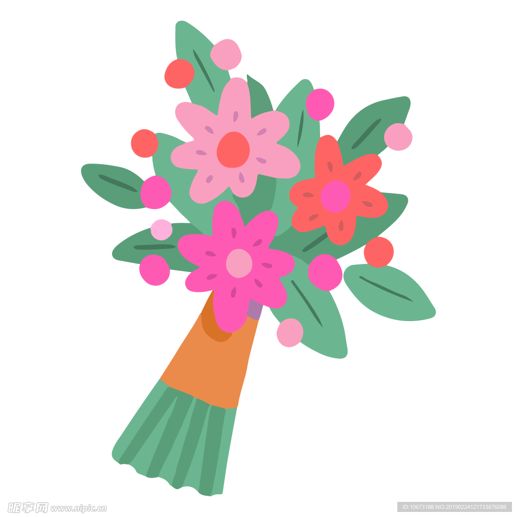 卡通花束图片