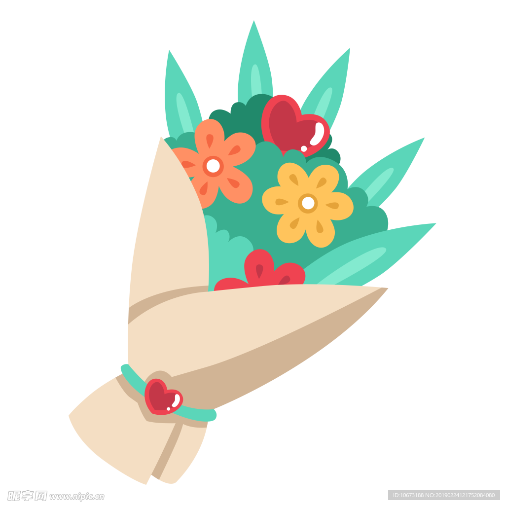 卡通花束图片