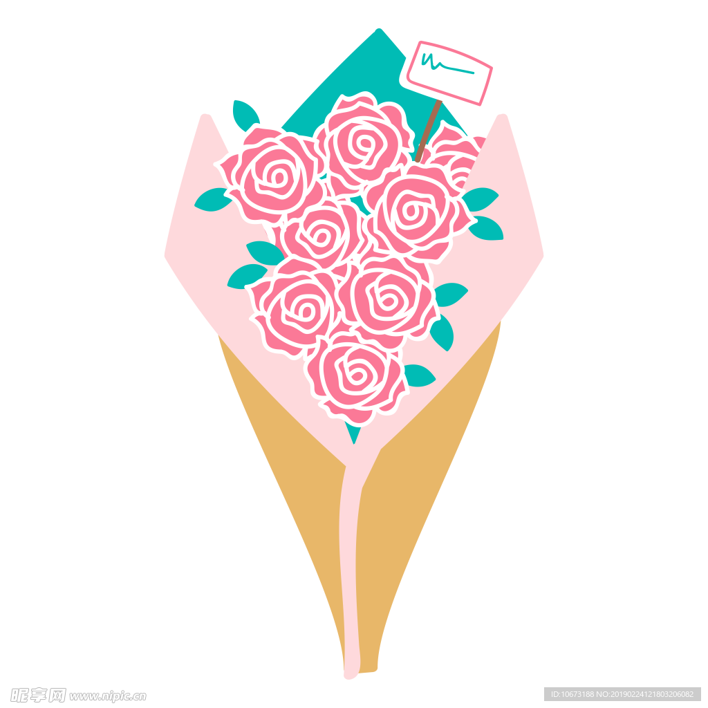 卡通花束图片