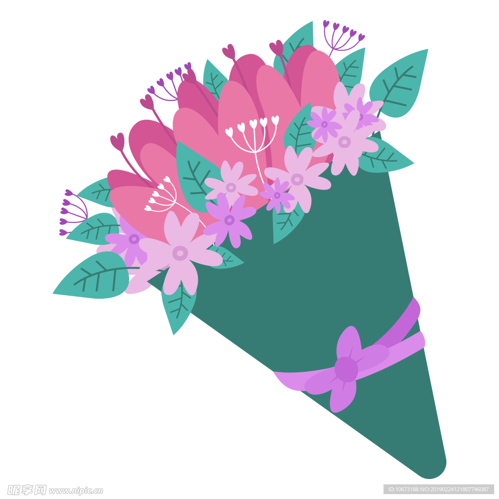 卡通花束图片