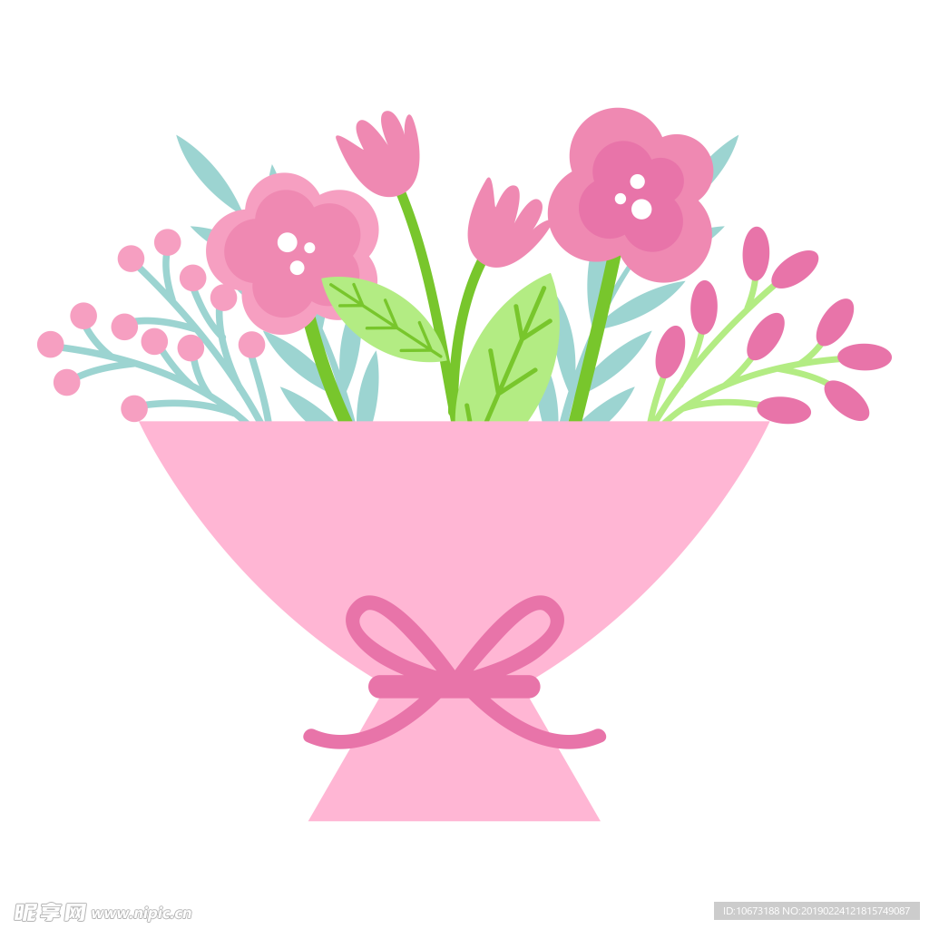 卡通花束图片