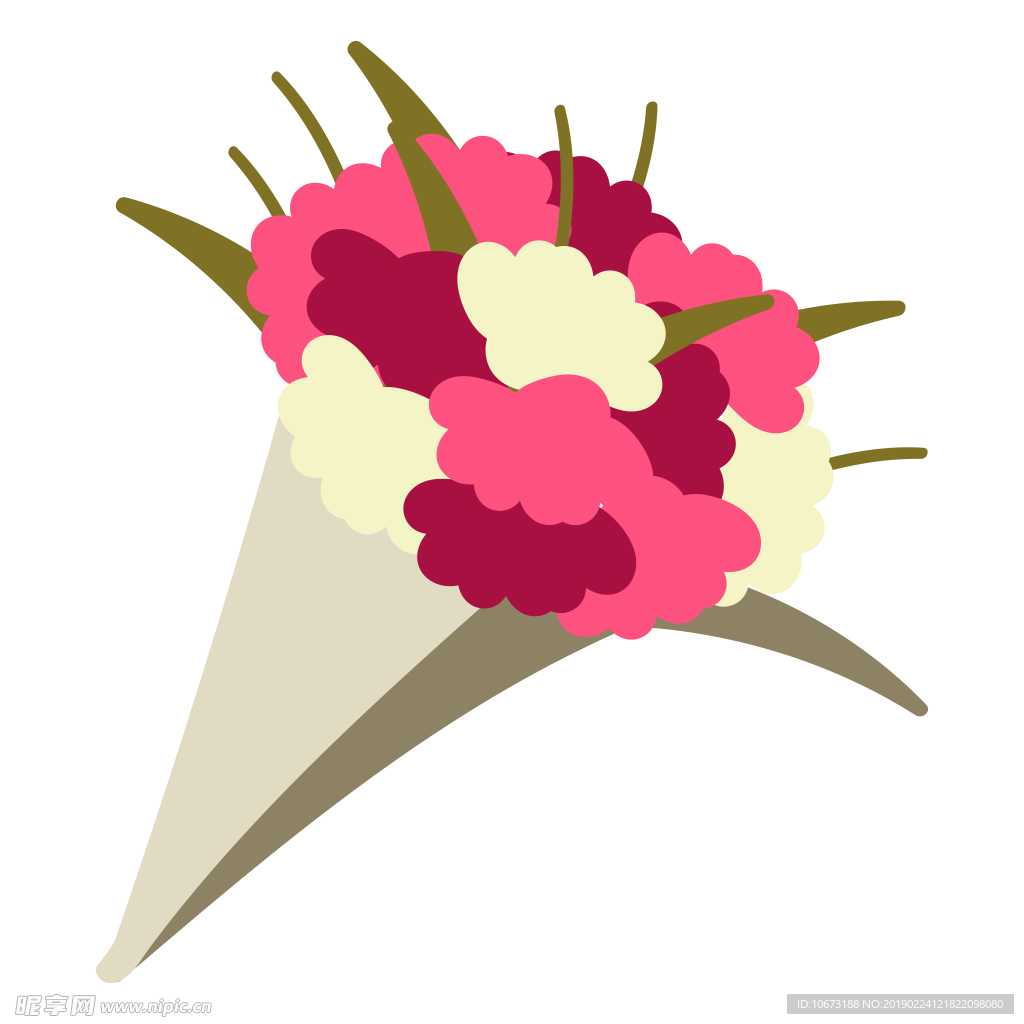 卡通花束图片