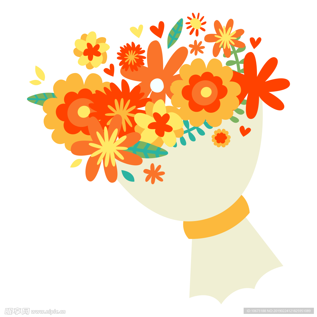 卡通花束图片