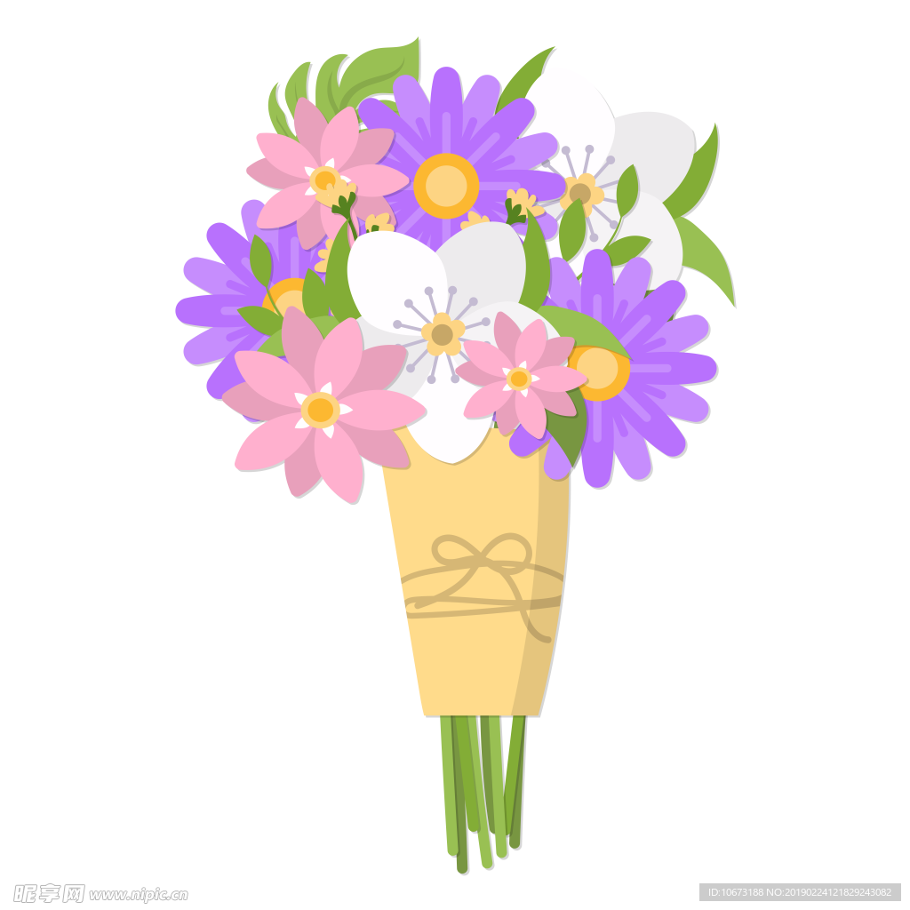 卡通花束图片