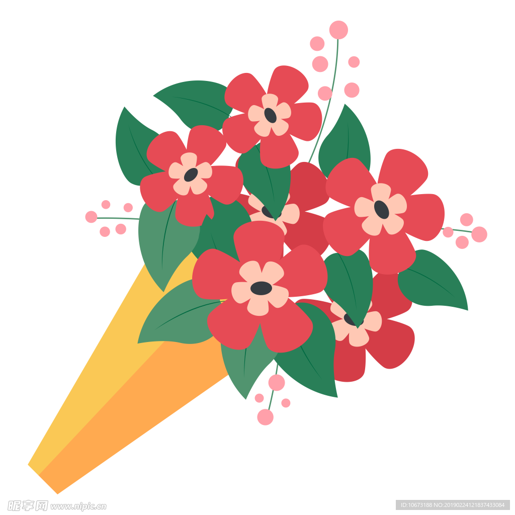 卡通花束图片