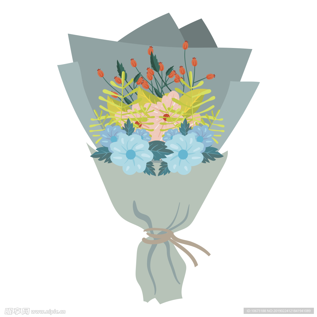卡通花束图片
