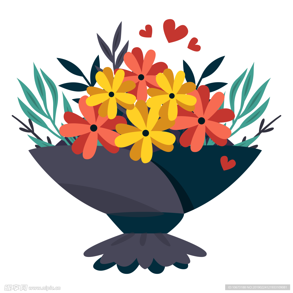 卡通花束
