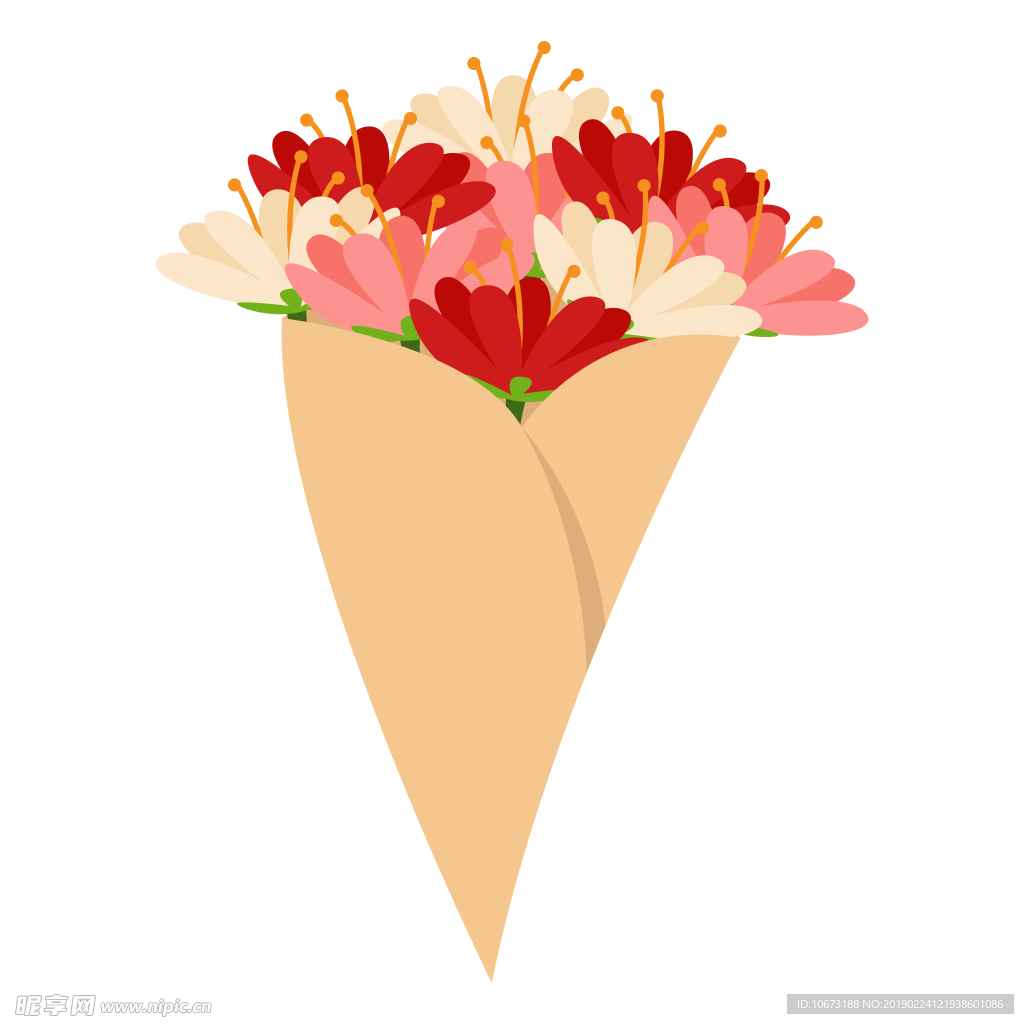 卡通花束