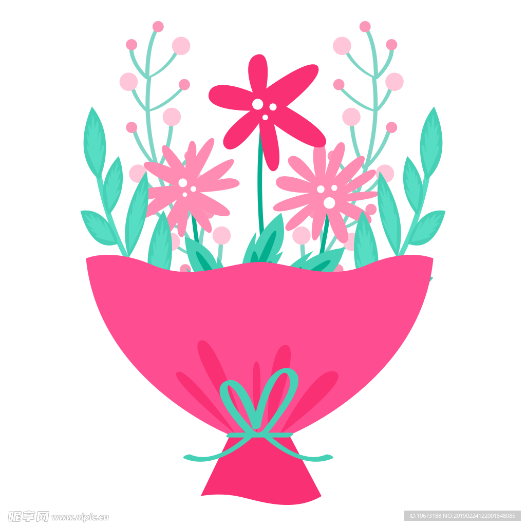 卡通花束