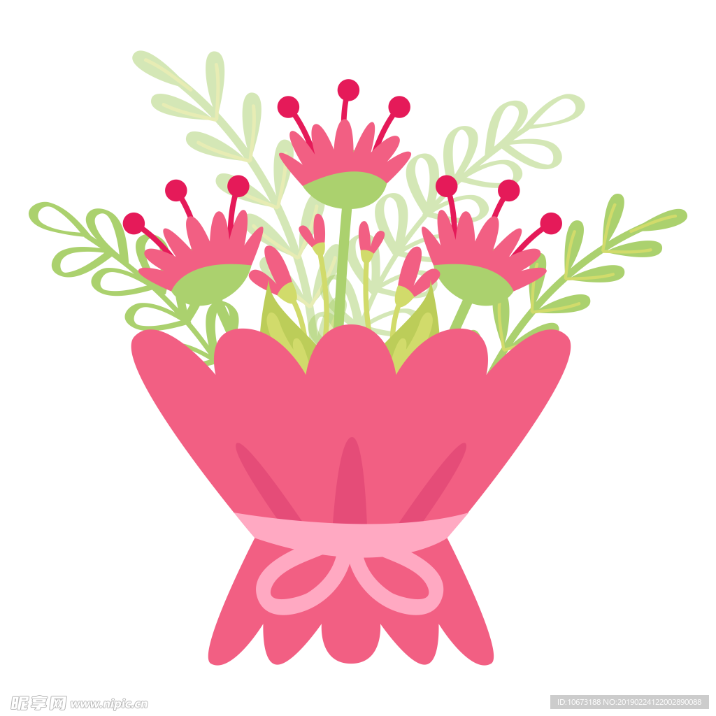 卡通花束