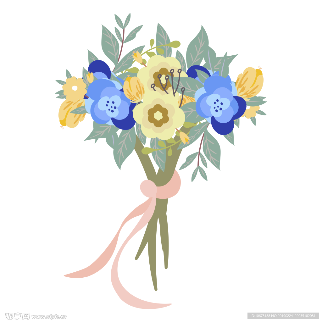 卡通花束