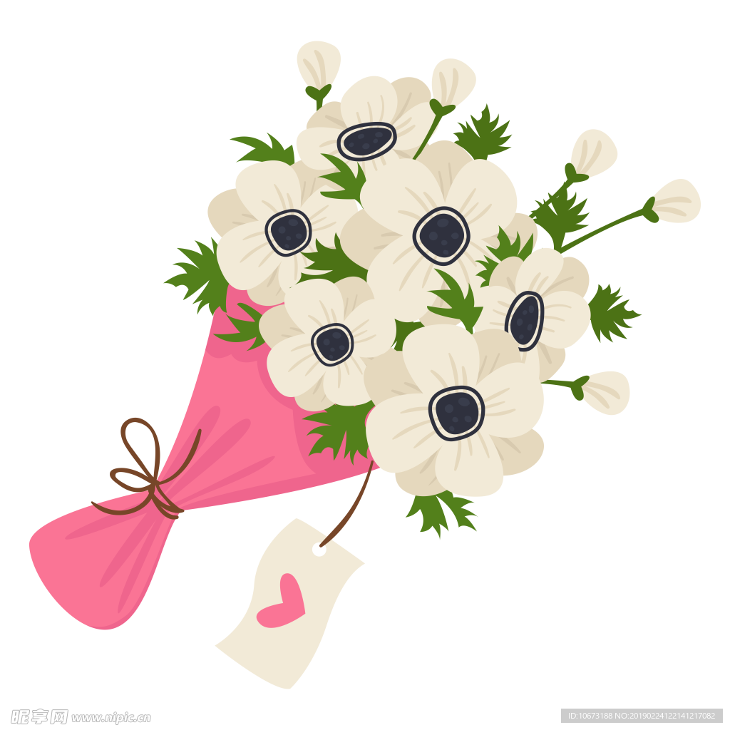 卡通花束