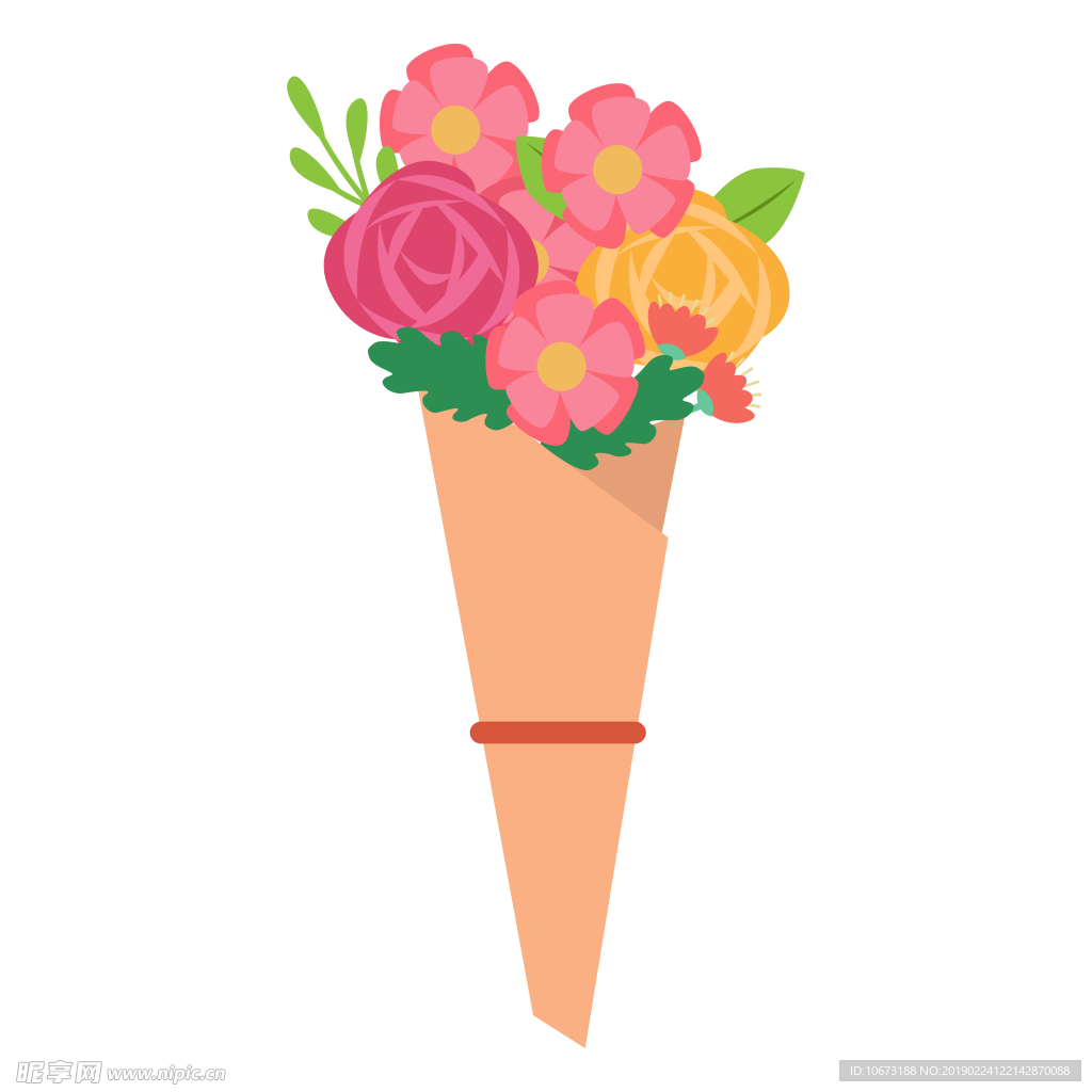 卡通花束